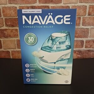 Navage Congestion Relief Nasal‎ Irrigator Kit Blue & White New Version SDG-2 New